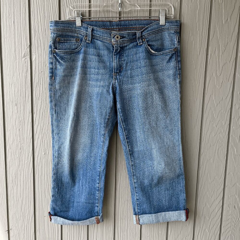 Y2K Polo Ralph Lauren Stretch Jeans Size 8 Cropped Denim Mid-Rise